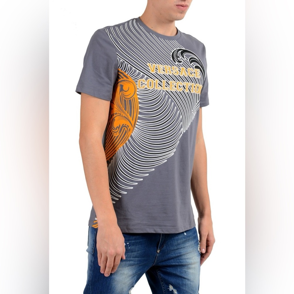Authentic Versace Collection Men Graphic T-shirt Medium - Picture 2 of 12